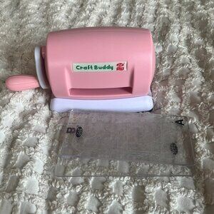 Craft Buddy Pink Small Die Cutting Machine and Plates